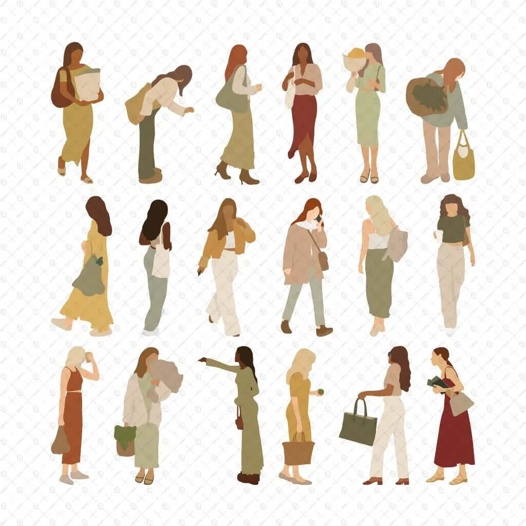 Flat Vector Weekend Market Digital Artwork drawings | Toffu Co