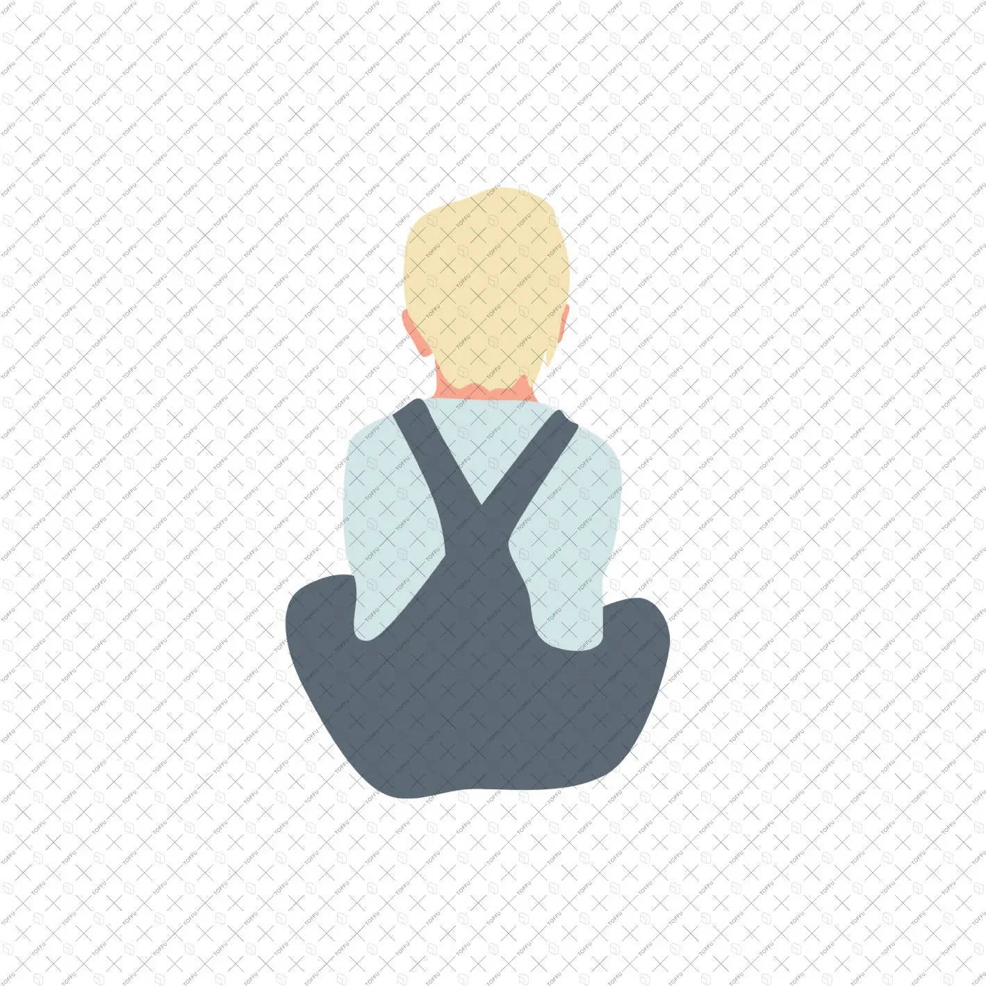 Flat Vector Kids Sitting Digital Artwork drawings | Toffu Co