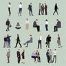 Flat Vector Business People Digital Artwork drawings | Toffu Co