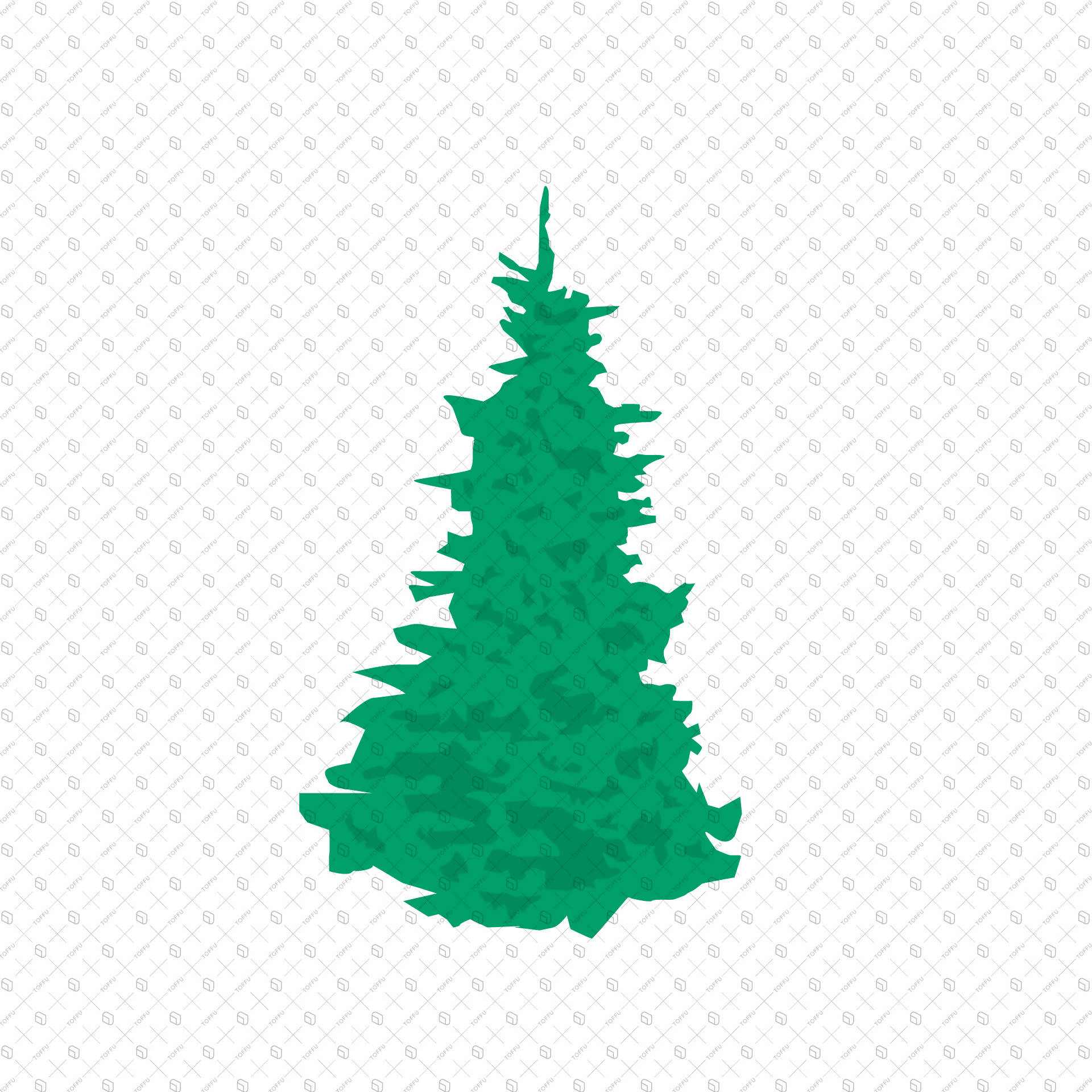 Flat Vector Trees PNG - Toffu Co