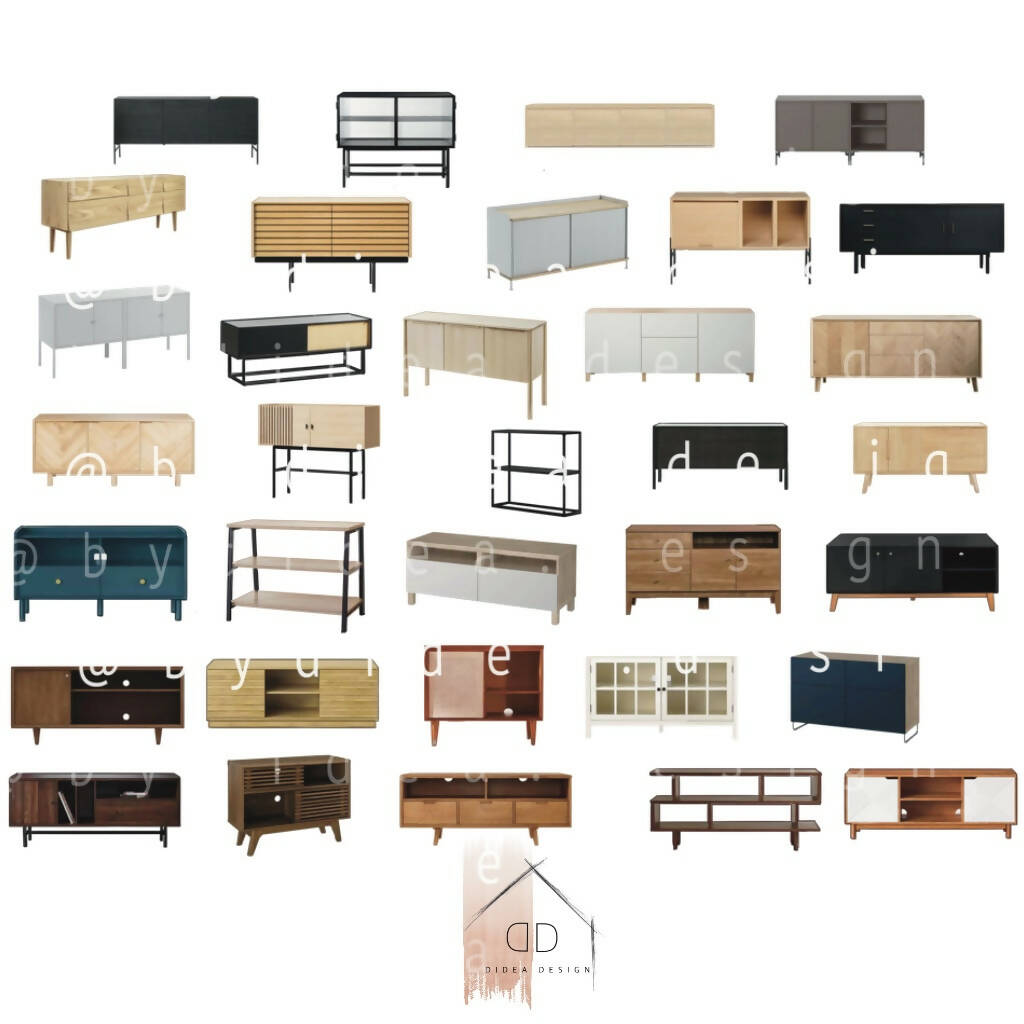 Procreate Cabinet Furniture Cutouts PNG - Toffu Co