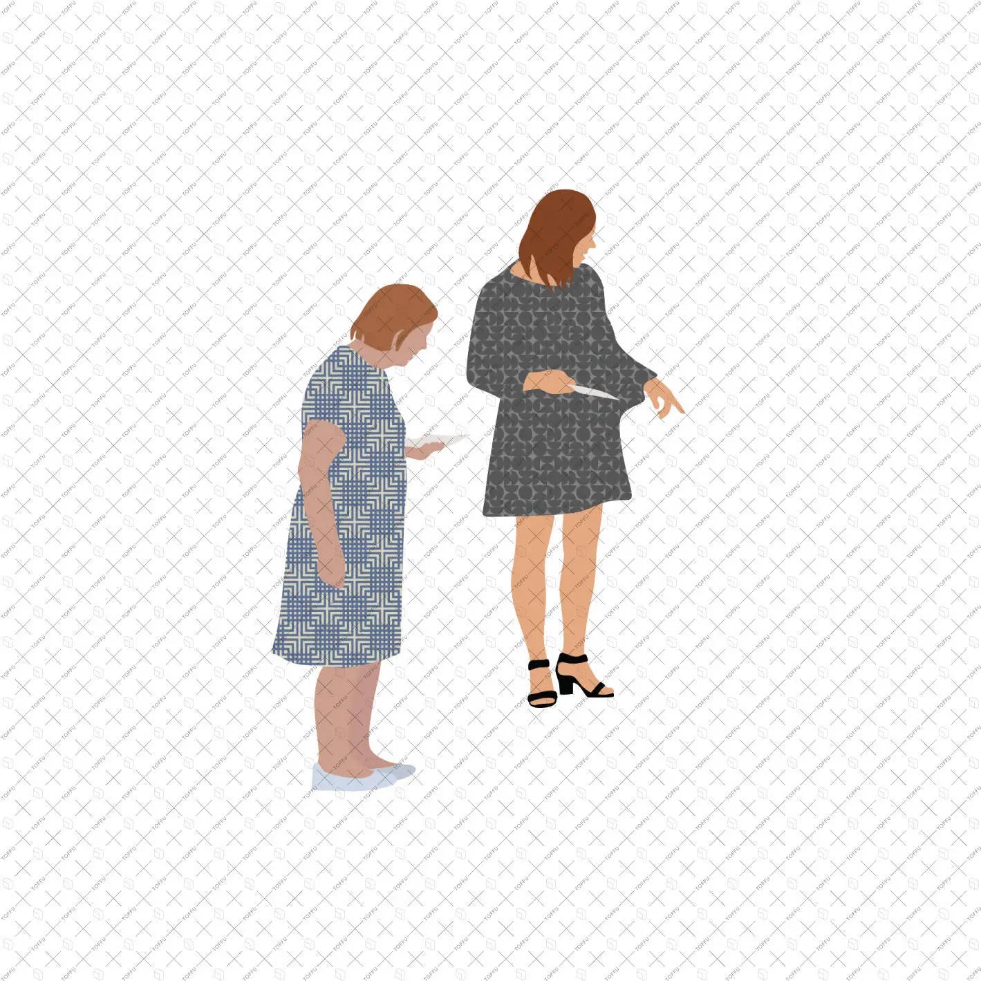 Flat Vector Museum People Digital Artwork drawings | Toffu Co