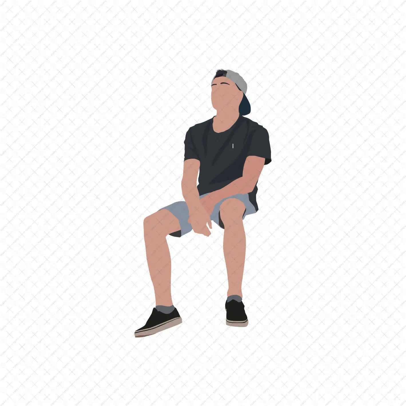 Flat Vector Human Scales (52 figures) Digital Artwork drawings | Toffu Co