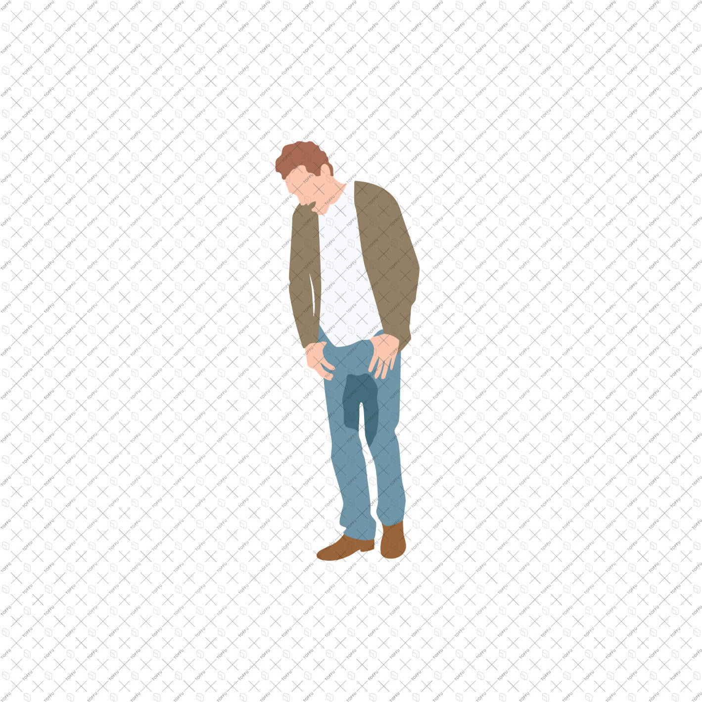 Flat Vector Awkward Situations People PNG - Toffu Co