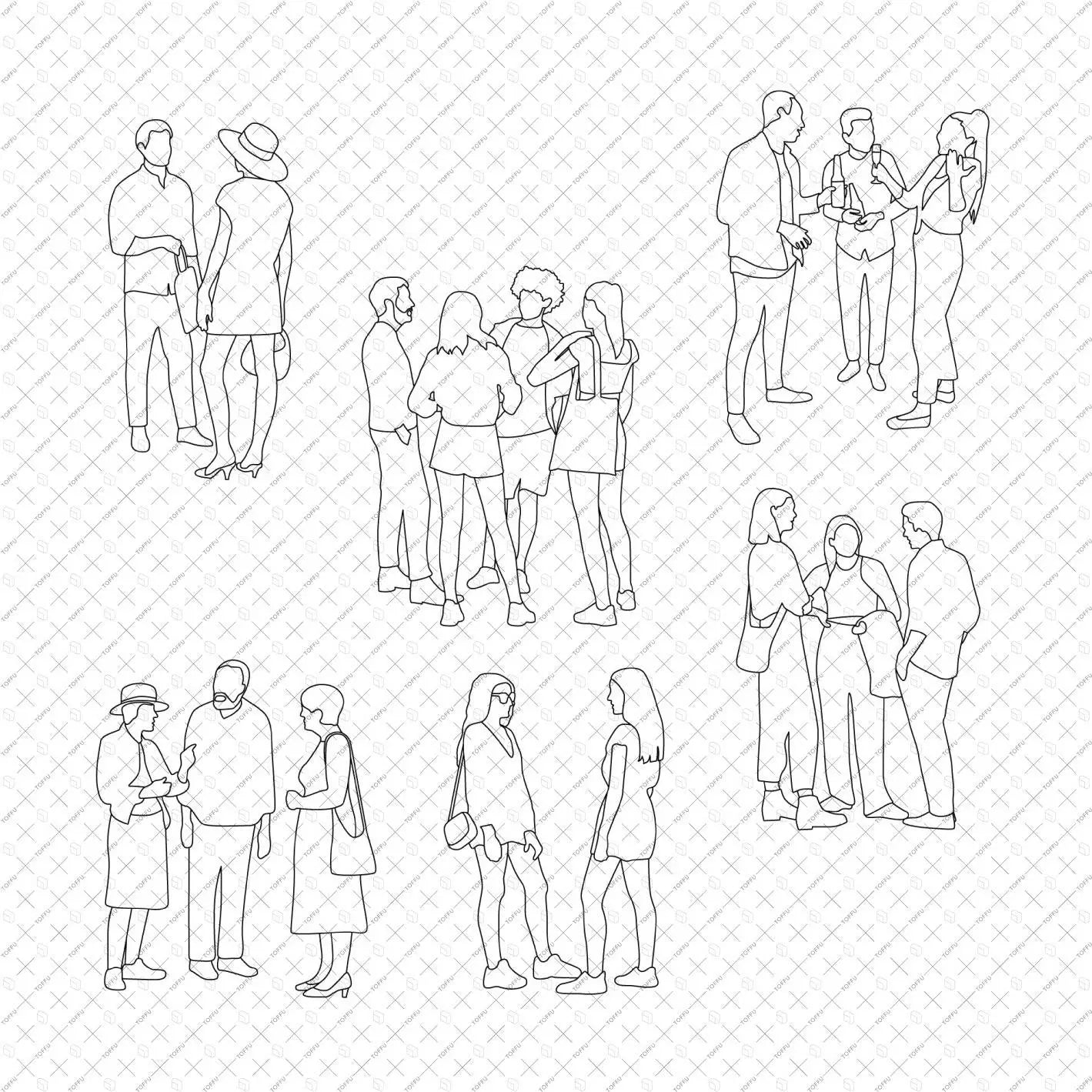 Cad Social Gathering DWG | Toffu Co