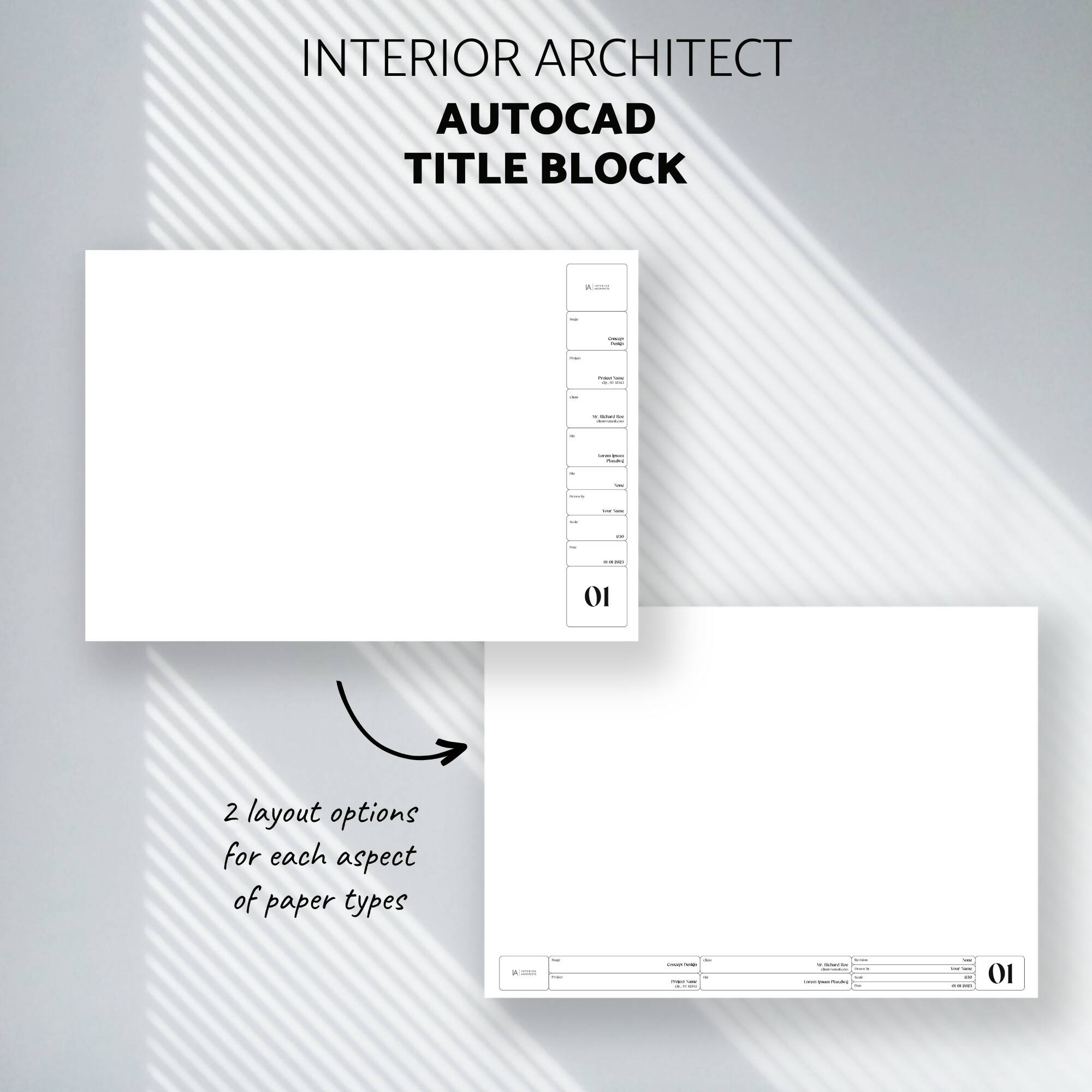 Autocad Title Block Template PNG - Toffu Co