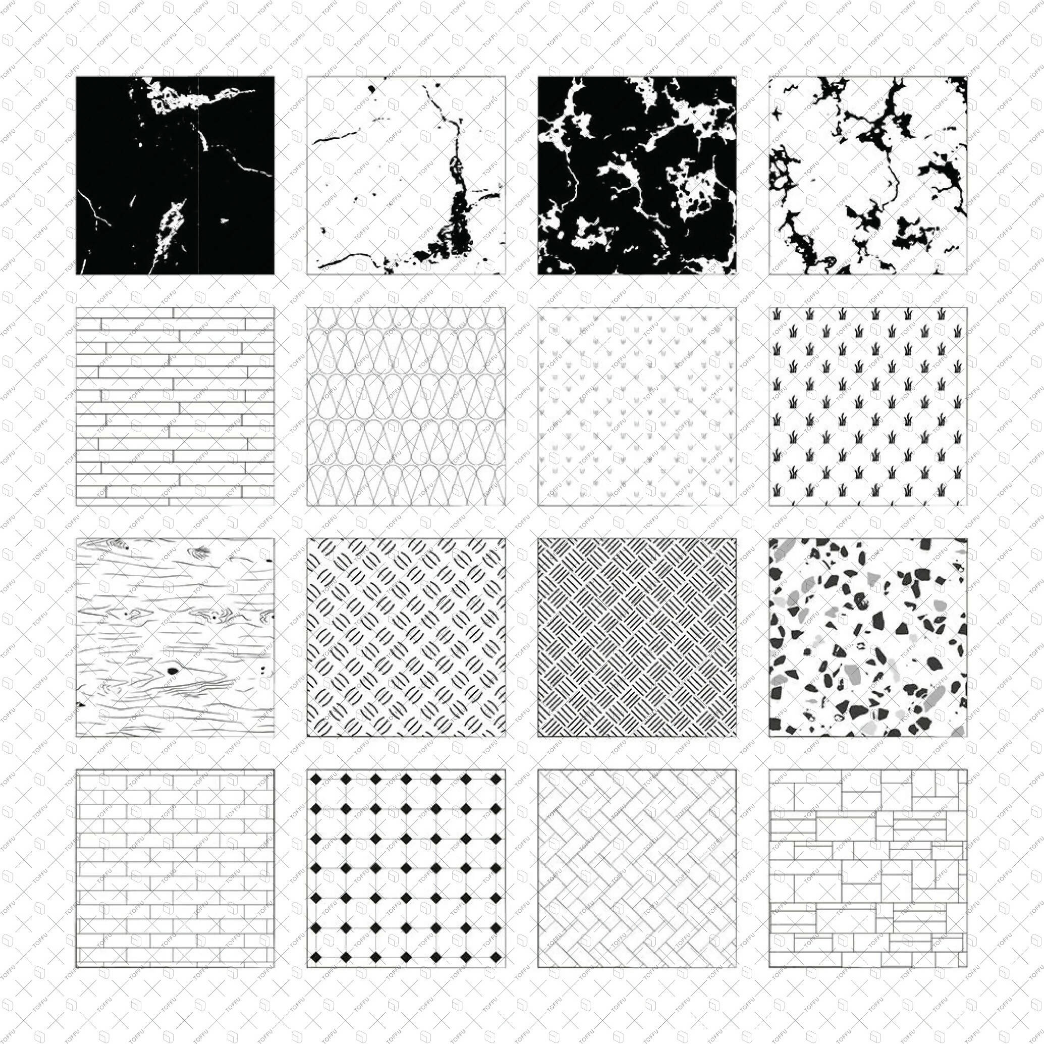 Swatch Architectural Materials Patterns PNG - Toffu Co