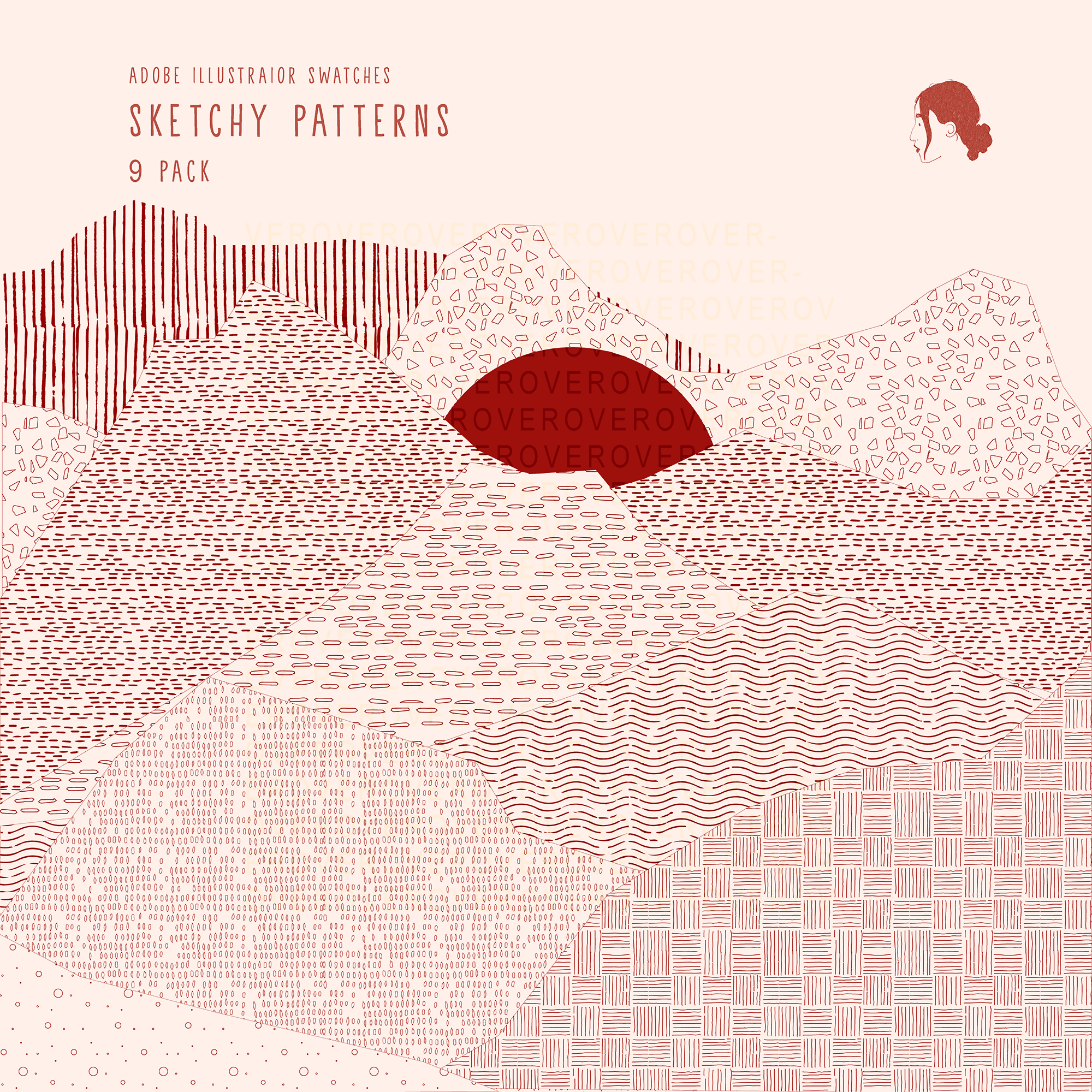 Swatch Sketchy Patterns PNG - Toffu Co