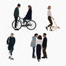 Flat Vector People Standing 1 Digital Artwork drawings | Toffu Co