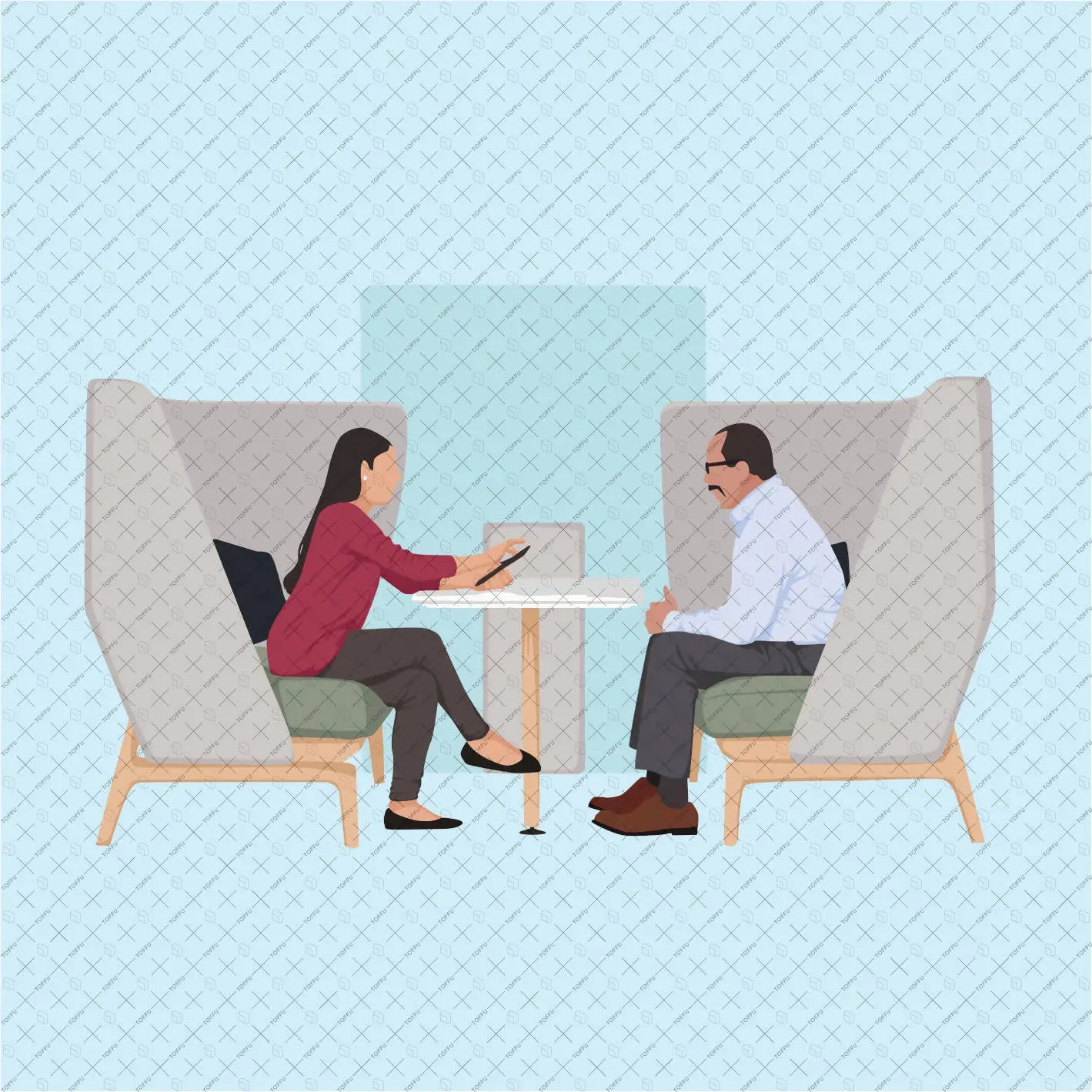 Flat Vector Office People Mega Pack Digital Artwork drawings | Toffu Co