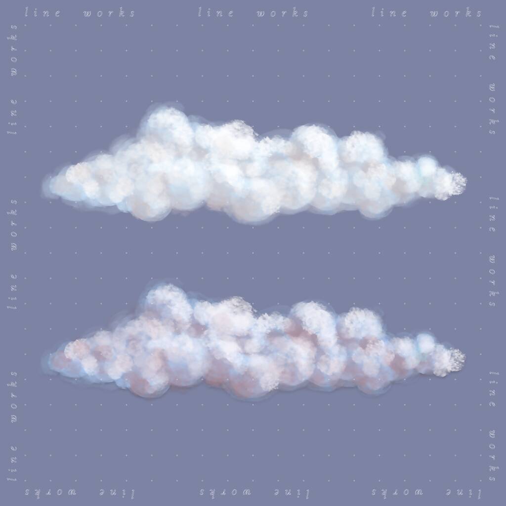 Cutout Painted Clouds PNG - Toffu Co