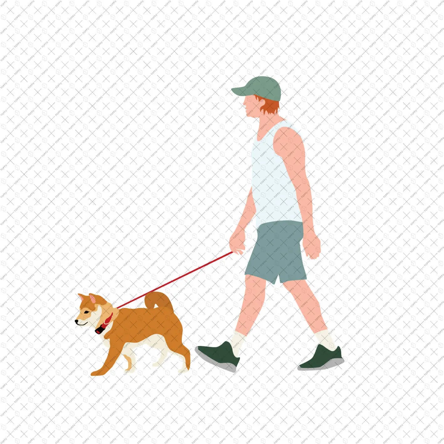 Flat Vector Street People Digital Artwork drawings | Toffu Co
