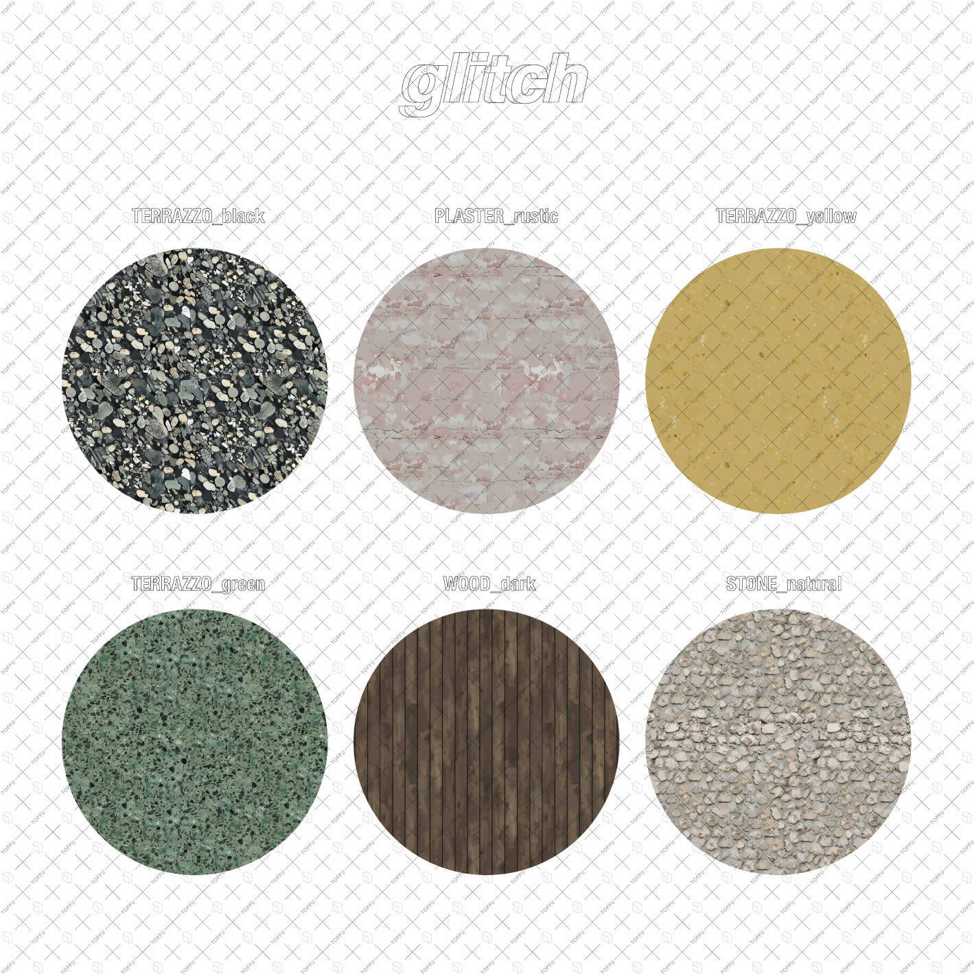 Swatch Architectural Textures 6 AI | Toffu Co