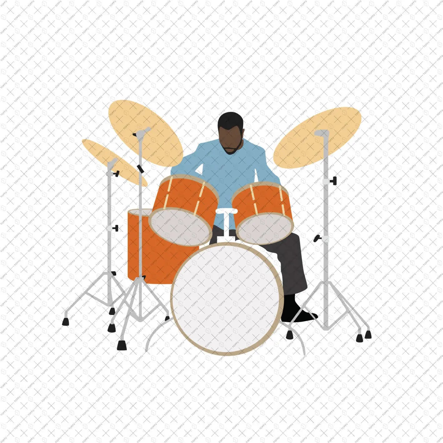Flat Vector People Playing Music Digital Artwork drawings | Toffu Co