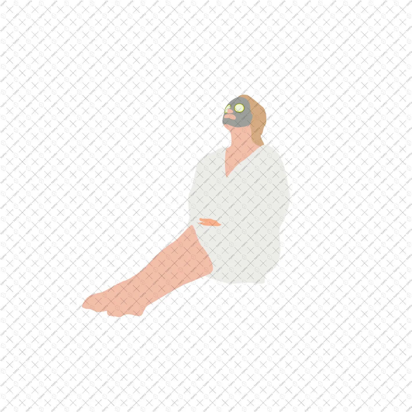 Flat Vector Spa People Digital Artwork drawings | Toffu Co