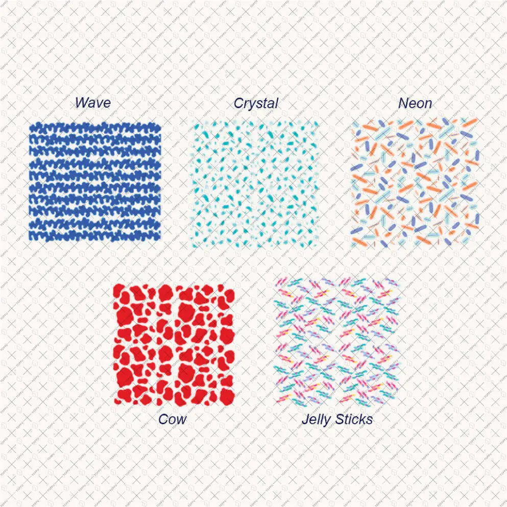 Swatch Colourful Patterns Digital Artwork drawings | Toffu Co