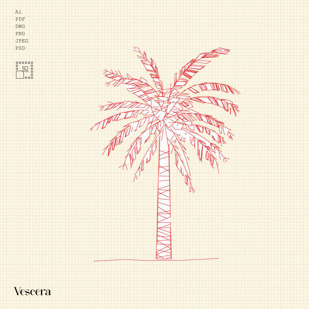 Cad African Tropical Palm Tree IV PNG - Toffu Co