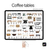 Procreate Coffee Table Cutouts PNG - Toffu Co