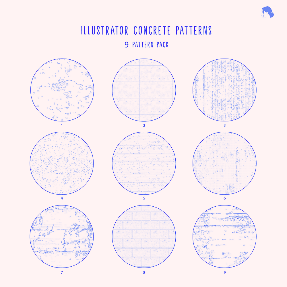 Swatch 9 Concrete Illustrator Patterns PNG - Toffu Co