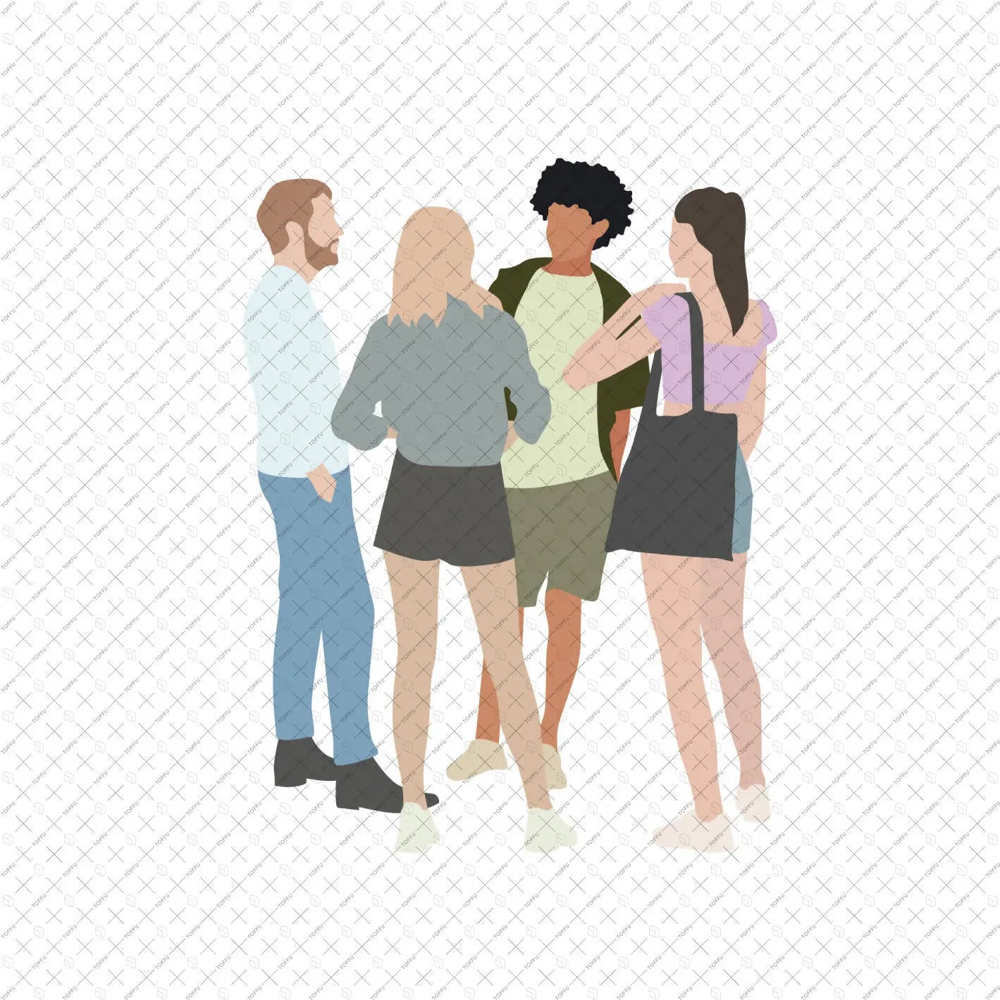Flat Vector Social Gathering Digital Artwork drawings | Toffu Co