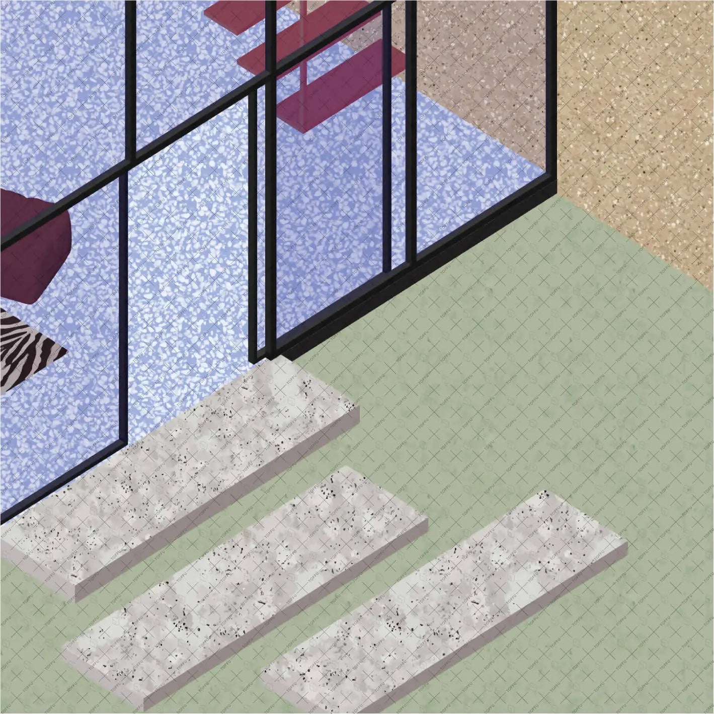Swatch Architectural Textures 9 Digital Artwork drawings | Toffu Co
