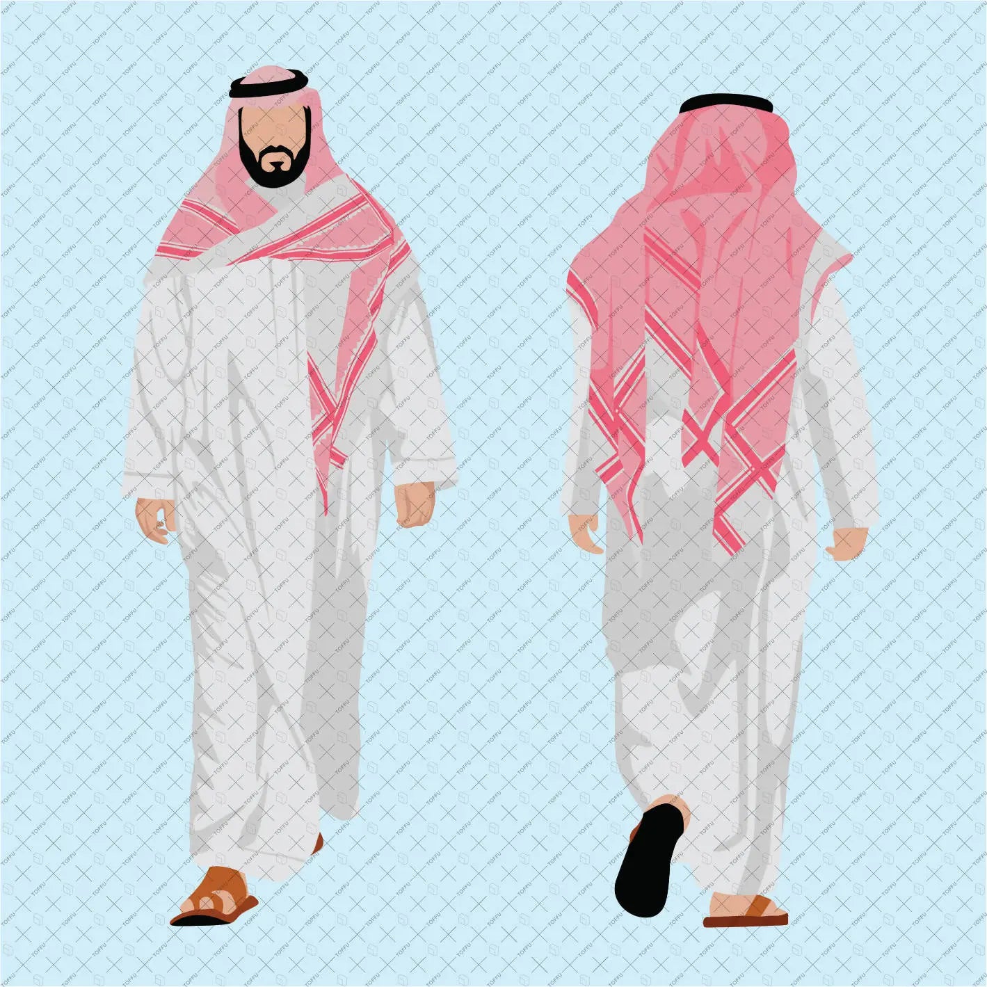 Flat Vector Saudi Arabia Pack Digital Artwork drawings | Toffu Co