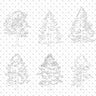 Cad Outlined Trees PNG - Toffu Co