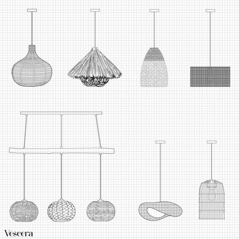 Cad Ceiling Lamps PNG - Toffu Co
