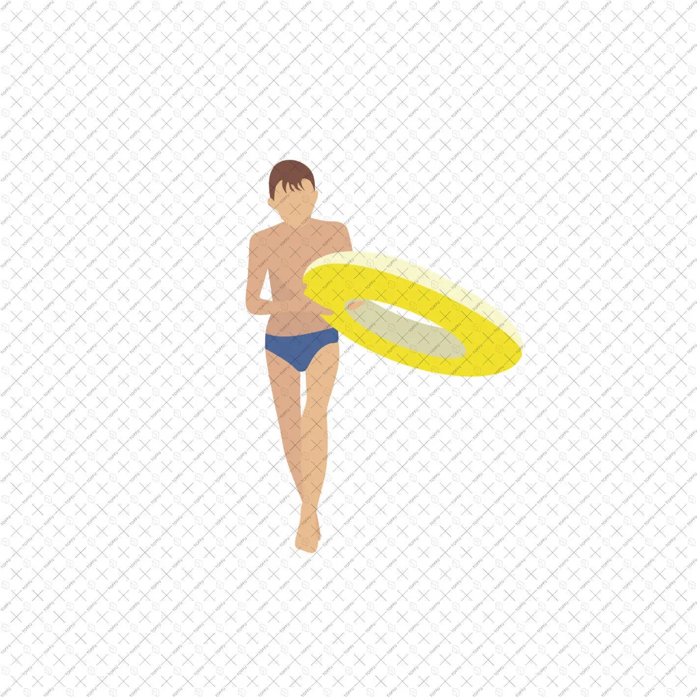 Flat Vector Swimming Pool People 1 Digital Artwork drawings | Toffu Co