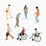 Flat Vector People on Ramp PNG - Toffu Co