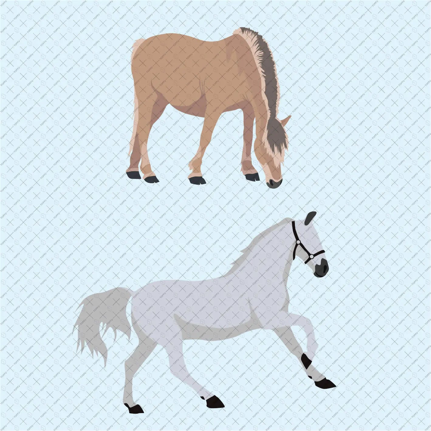 Flat Vector 50 Pet Animals & Birds Digital Artwork drawings | Toffu Co