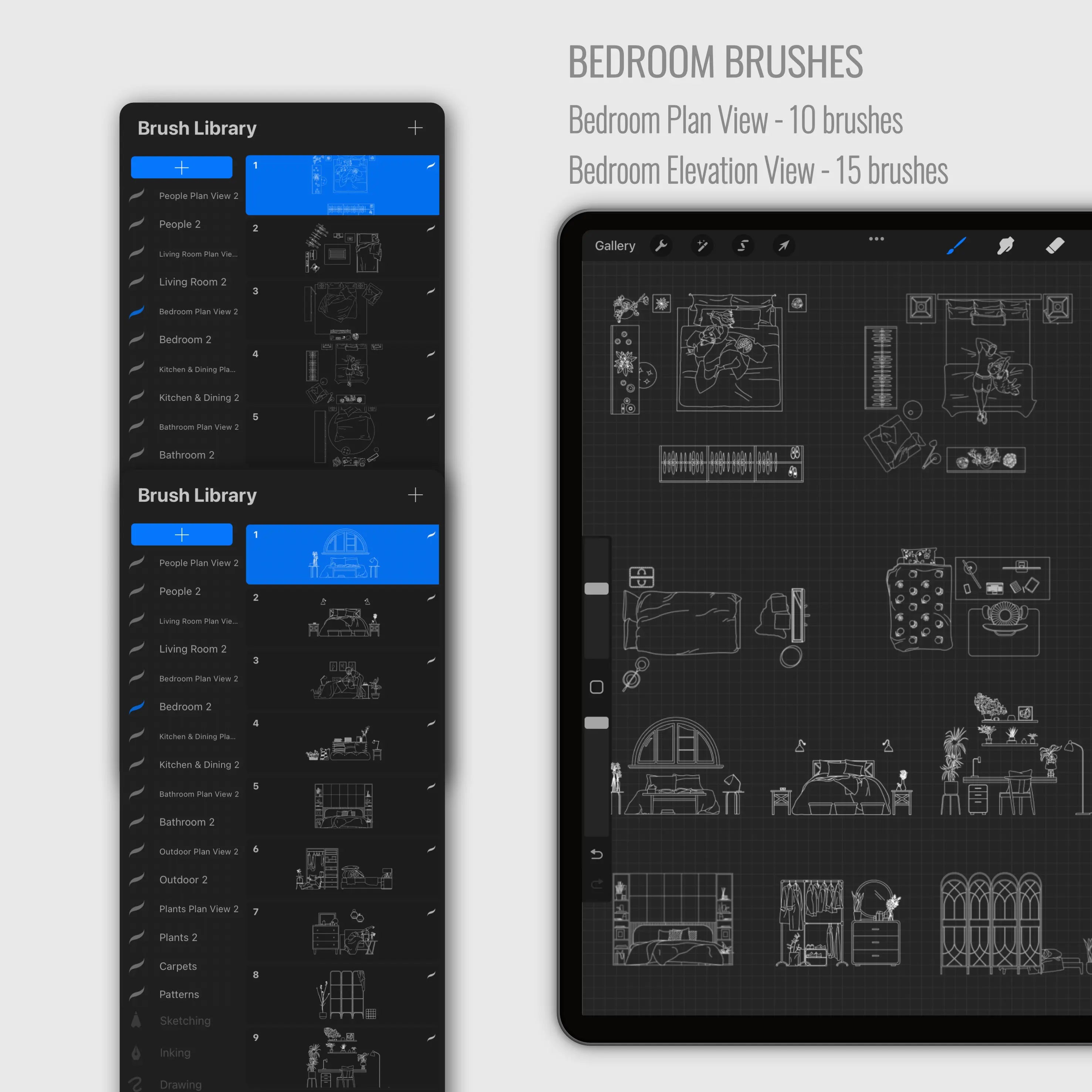 Procreate Architecture Housing Collection 2 PNG - Toffu Co