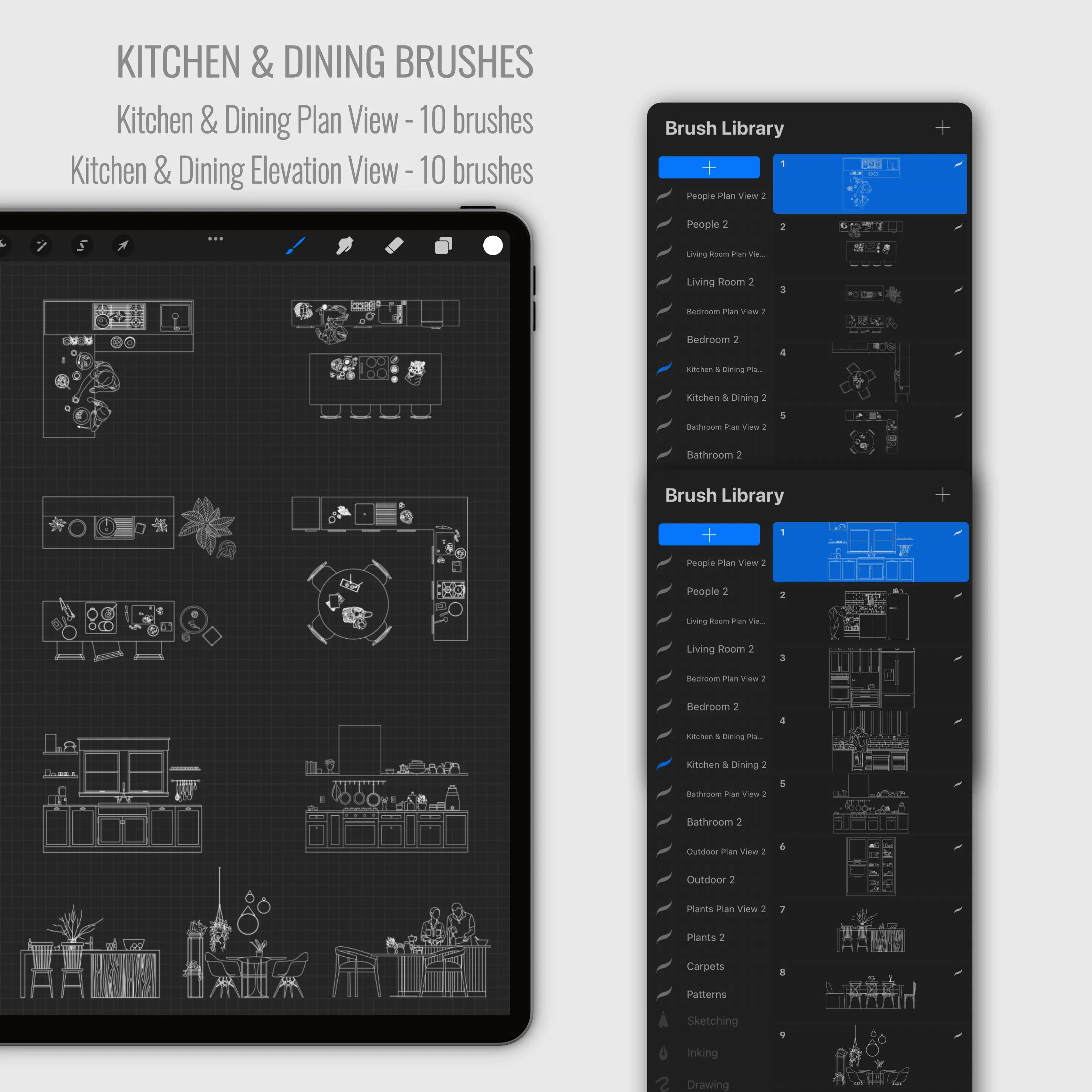 Procreate Architecture Housing Collection 2 PNG - Toffu Co