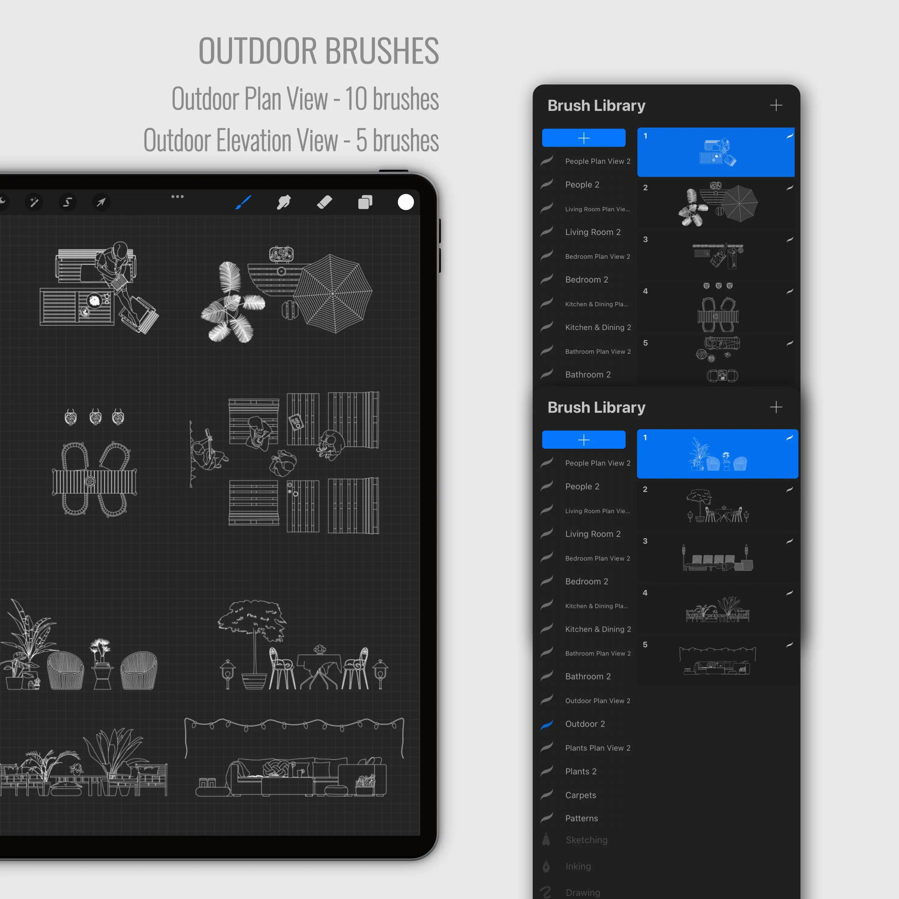 Procreate Architecture Housing Collection 2 PNG - Toffu Co