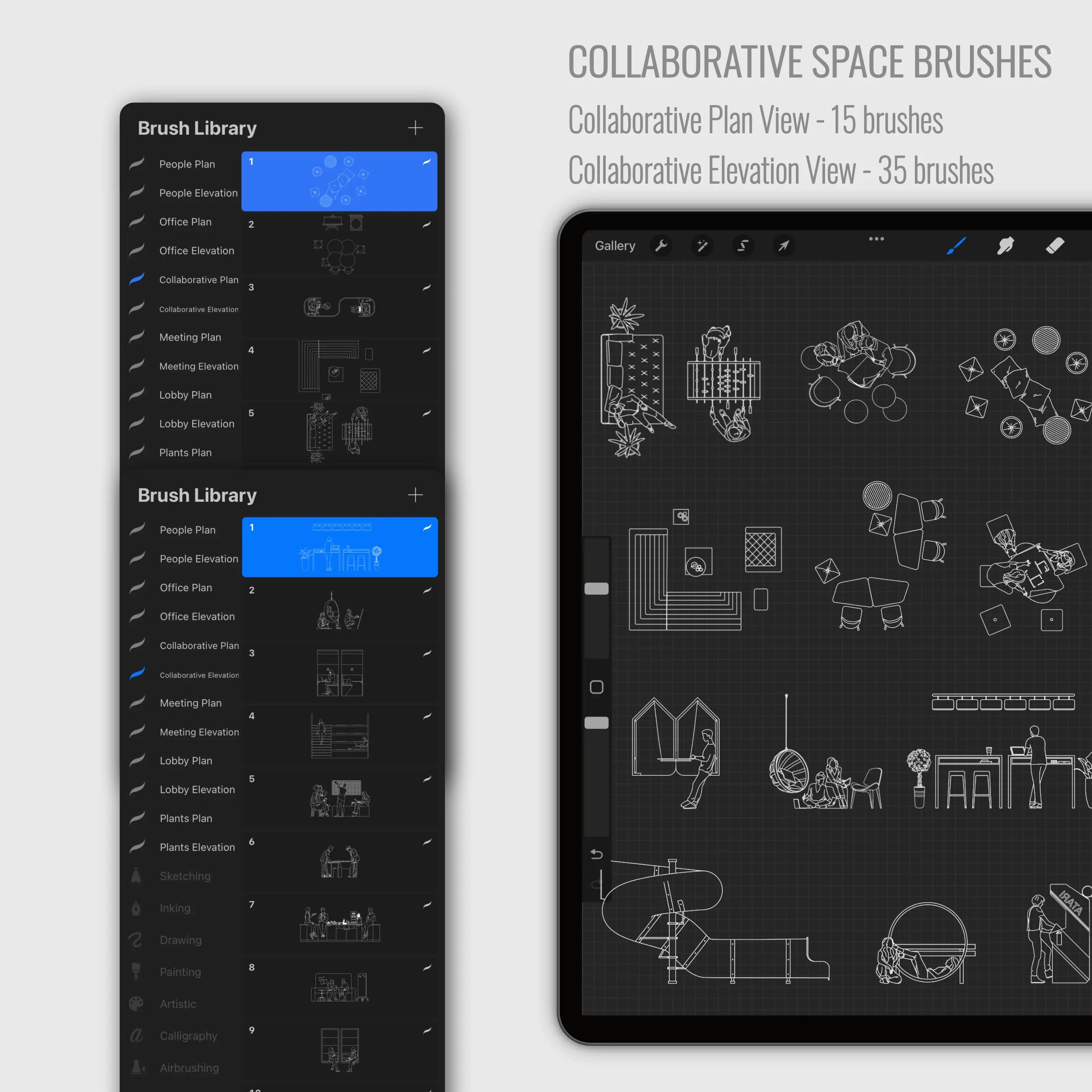 Procreate Architecture Office Collection PNG - Toffu Co