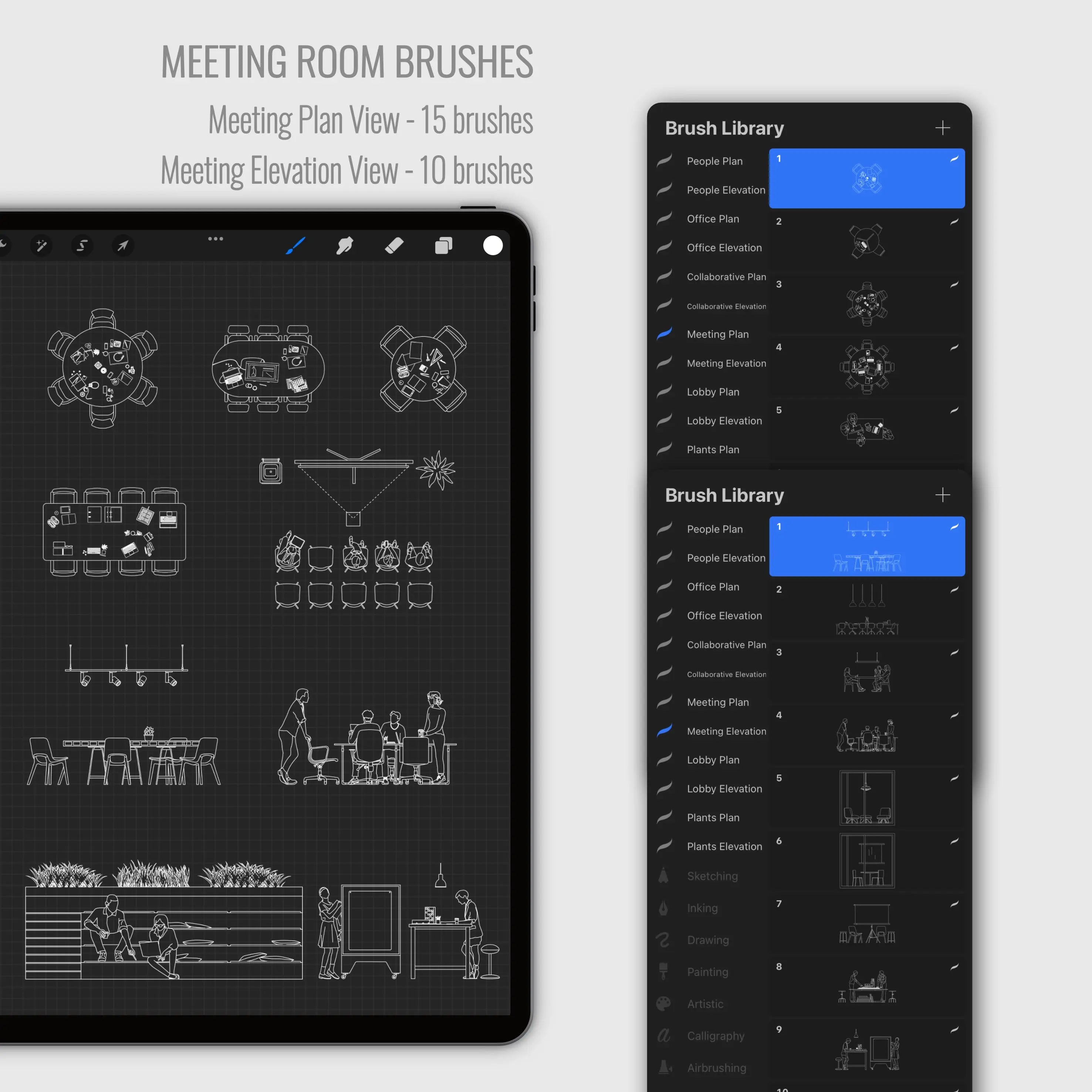 Procreate Architecture Office Collection PNG - Toffu Co