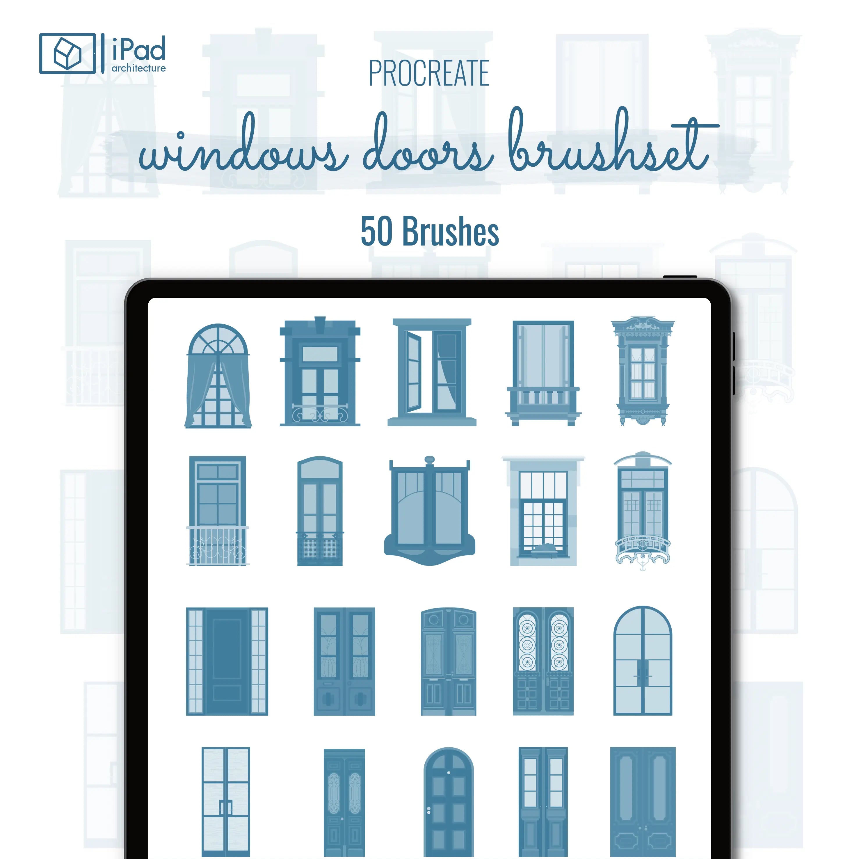 Procreate Preview Window Procreate Windows & Doors Brushset – Toffu Co