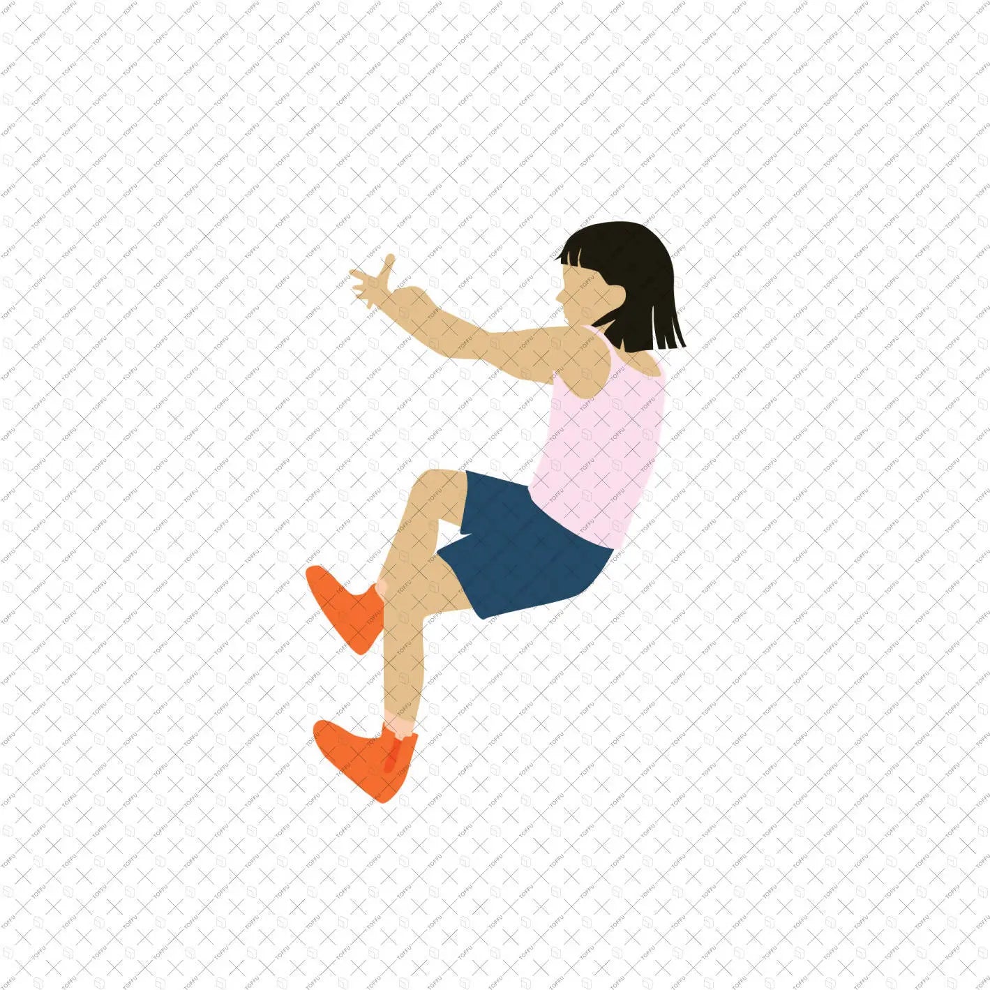 Flat Vector Kids Playing Digital Artwork drawings | Toffu Co