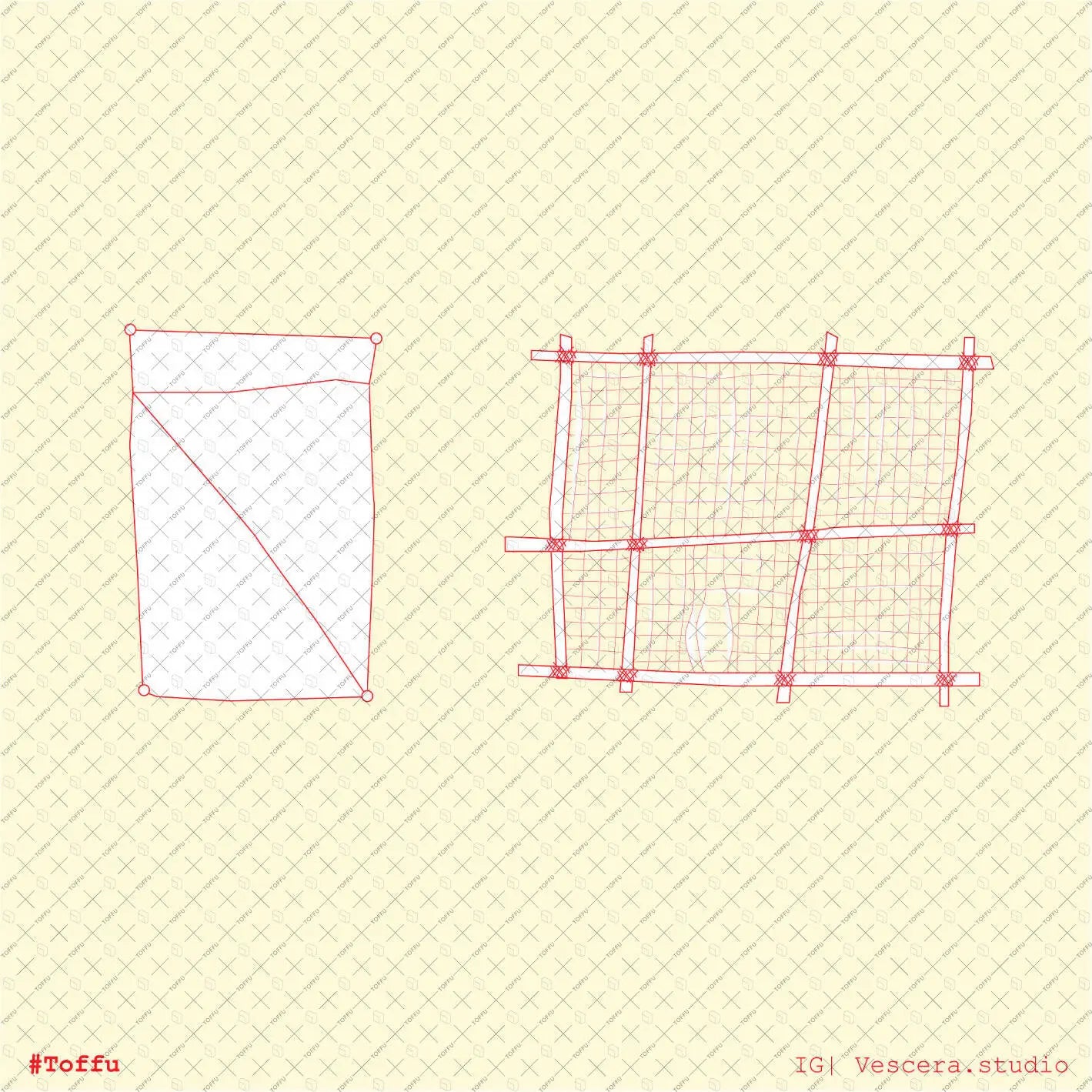 Cad African Furniture & Craft Detail Object Top View Digital Artwork drawings | Toffu Co