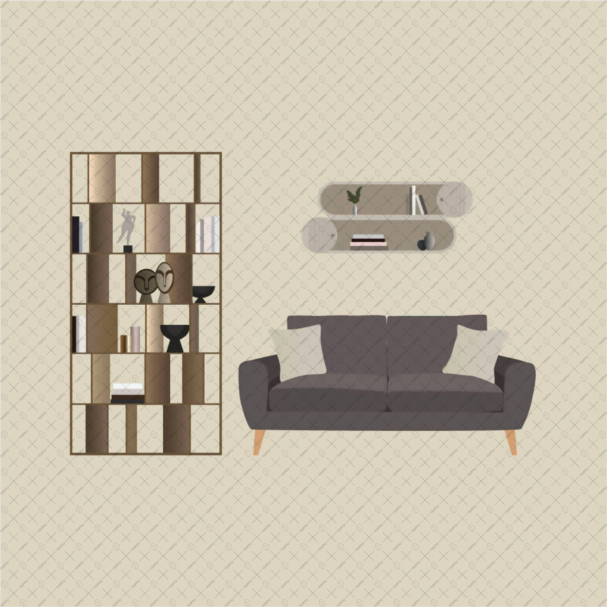 Flat Vector Furniture and Decorations Pack PNG - Toffu Co