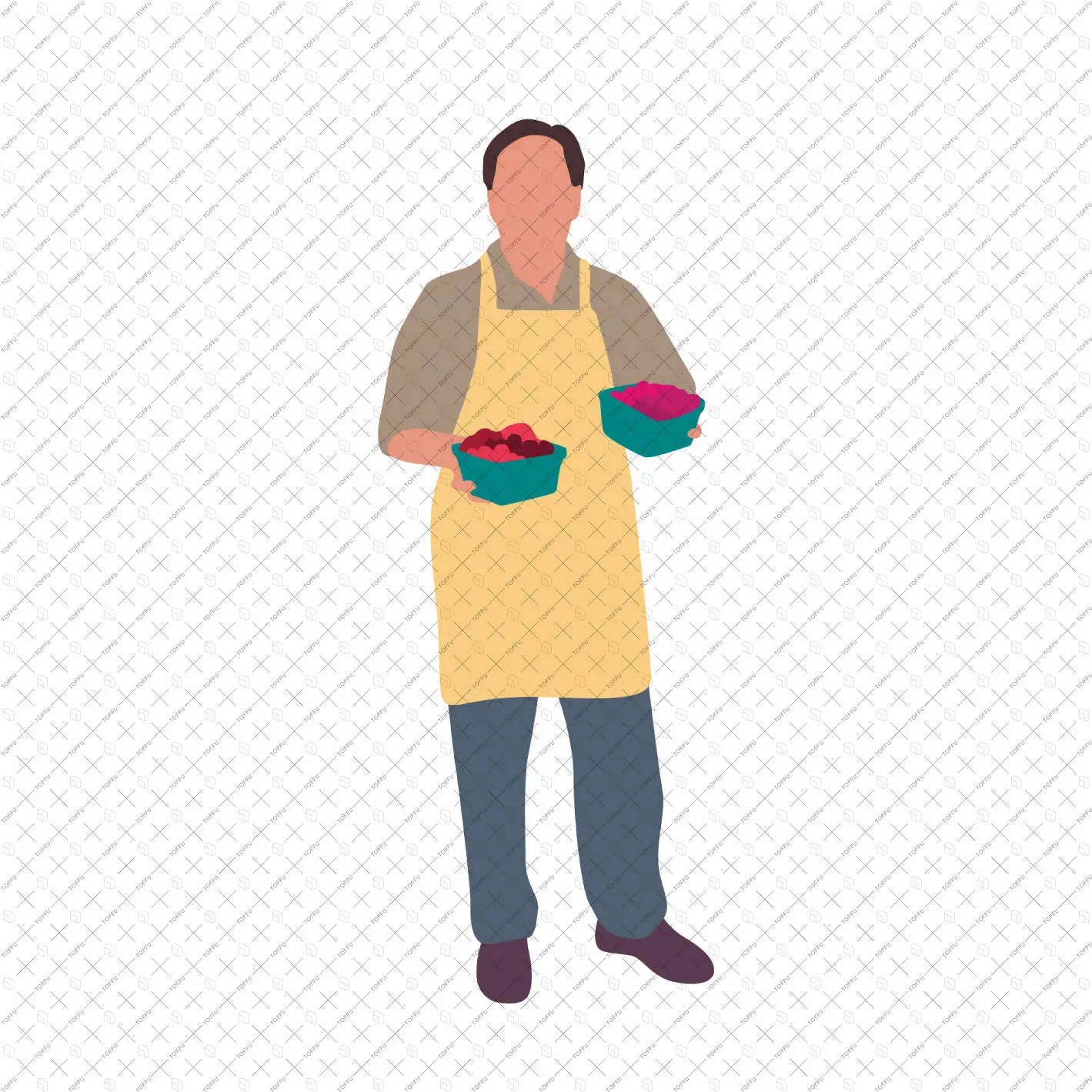 Flat Vector Market People Digital Artwork drawings | Toffu Co