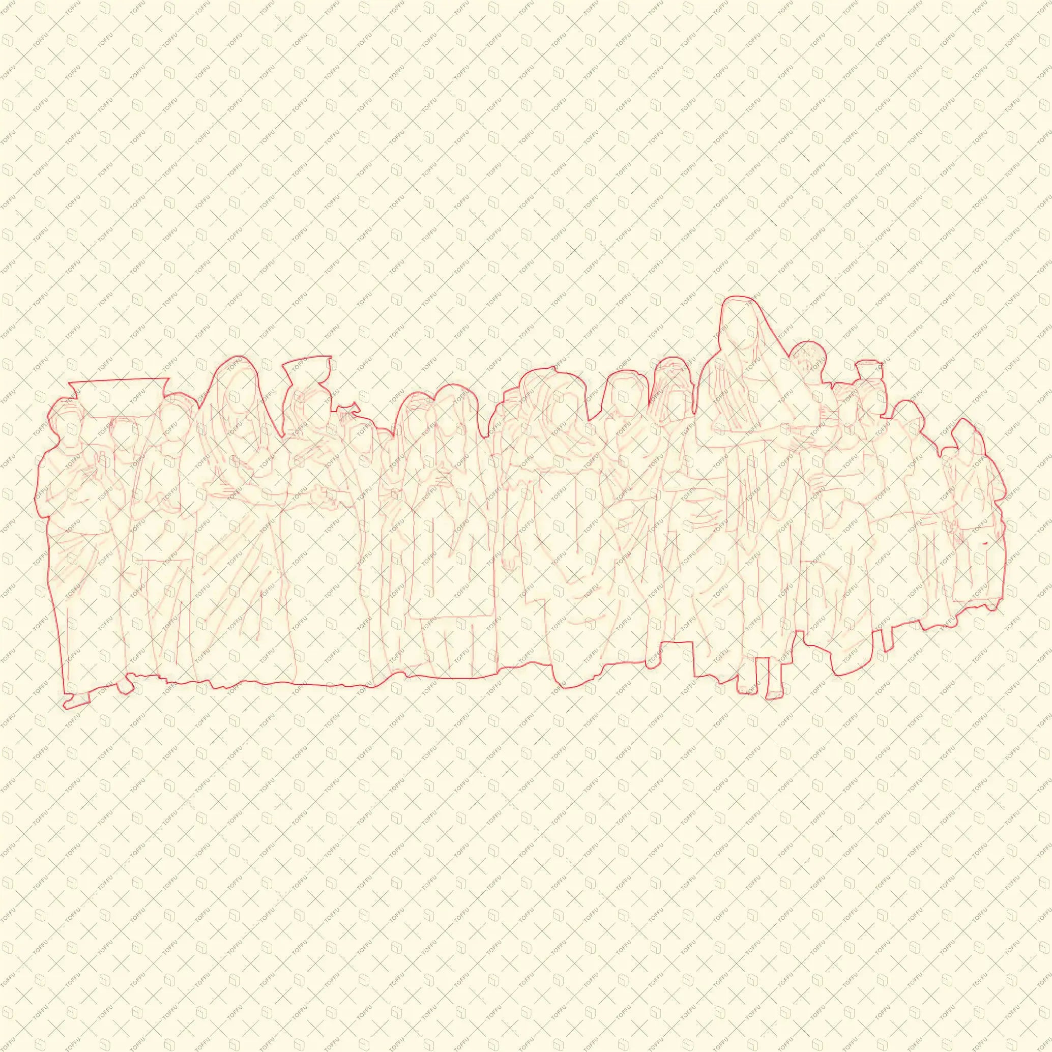 Cad African Women Digital Artwork drawings | Toffu Co