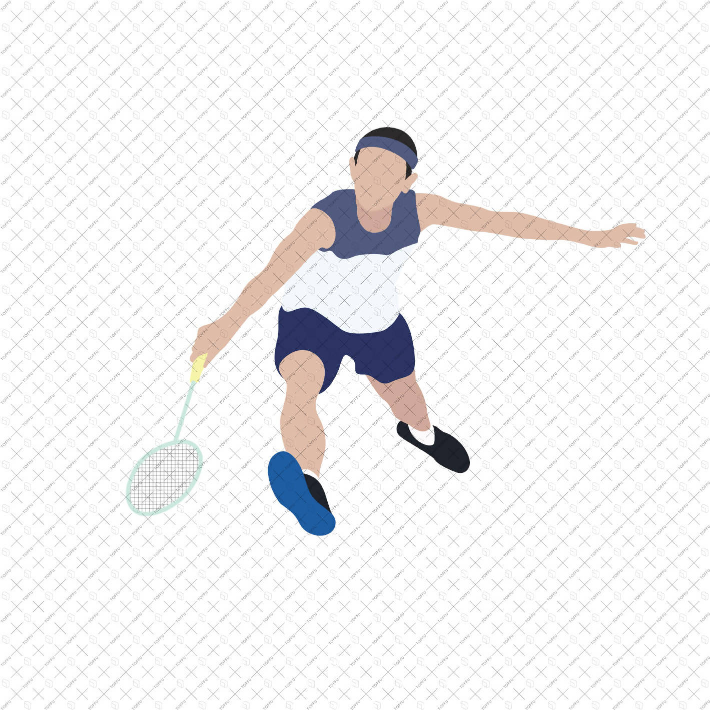 Flat Vector Sports People PNG - Toffu Co