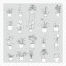 Flat Vector Potted Plants Outline (20 Figures) PNG - Toffu Co