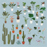 Flat Vector Plants Mega Pack (35 Plants) Digital Artwork drawings | Toffu Co