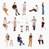 Flat Vector Cafe & Restaurant People and Objects PNG - Toffu Co