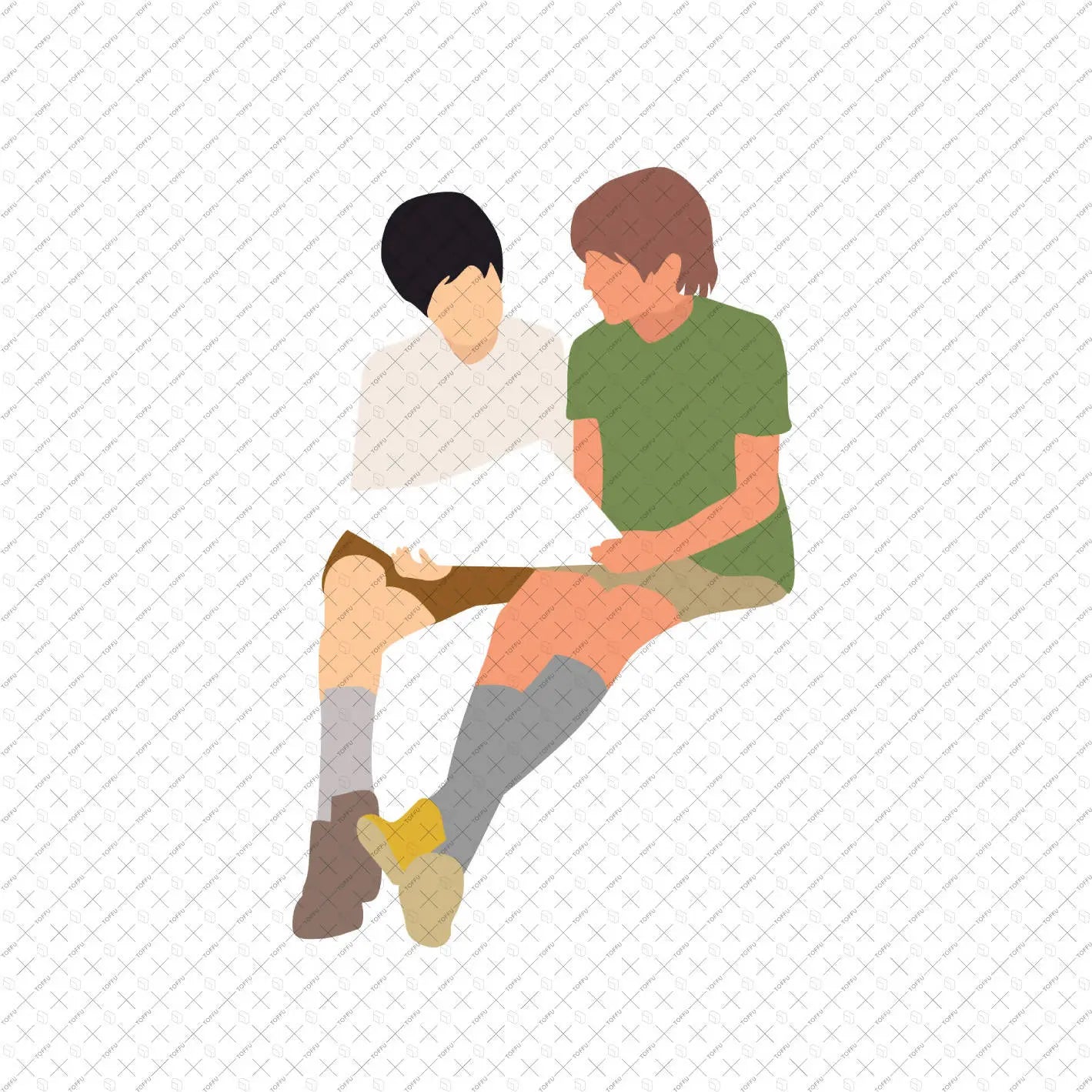 Flat Vector School Kids Digital Artwork drawings | Toffu Co