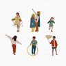 Flat Vector People - Kids Playing Digital Artwork drawings | Toffu Co