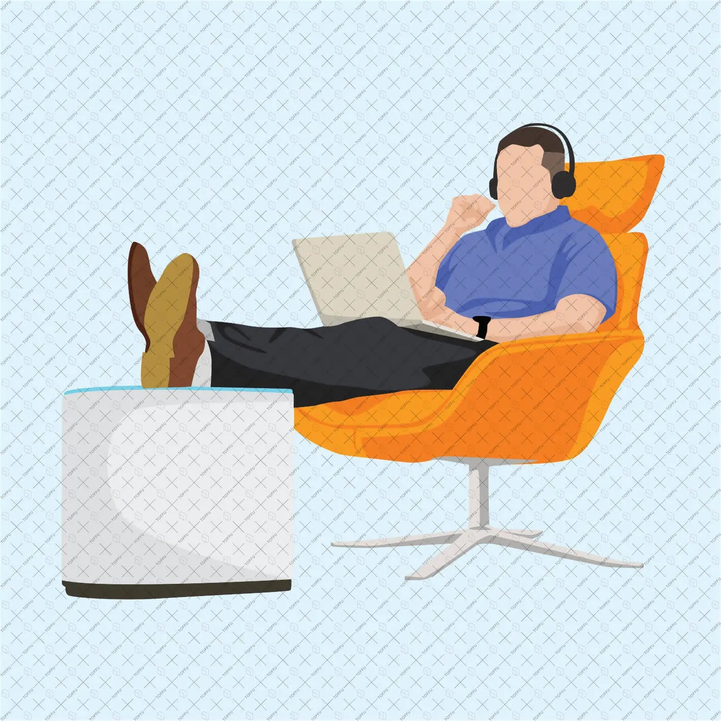 Flat Vector Office People - 01 Digital Artwork drawings | Toffu Co