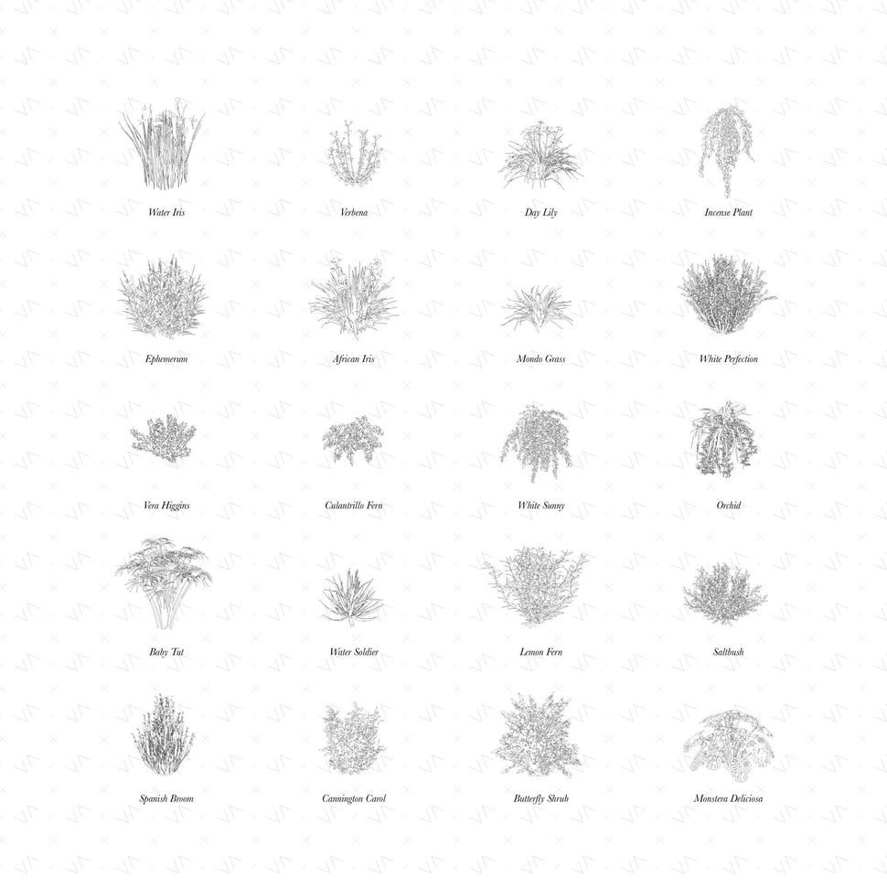 Cad Shrubs Vegetation Pack – Toffu Co